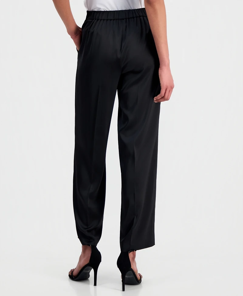 Anne Klein Petite Pull-On Mid-Rise Pants