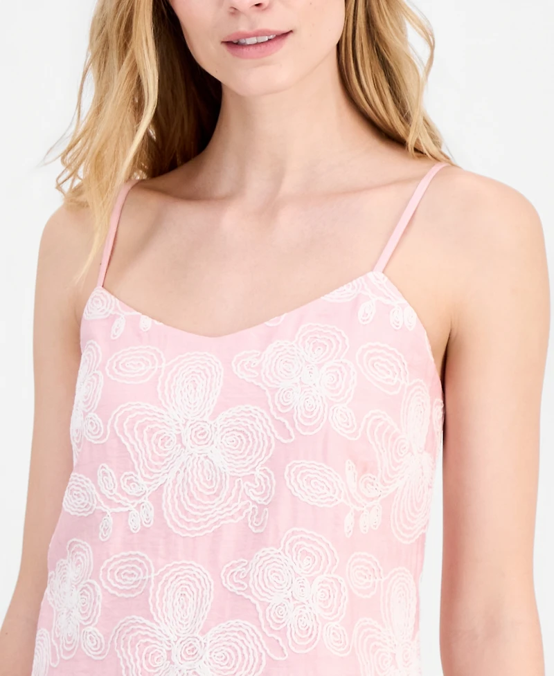 Anne Klein Women's Embroidered V-Neck Camisole