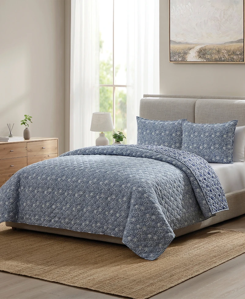 Becki Owens Tahna Floral 3-Pc. Quilt Set