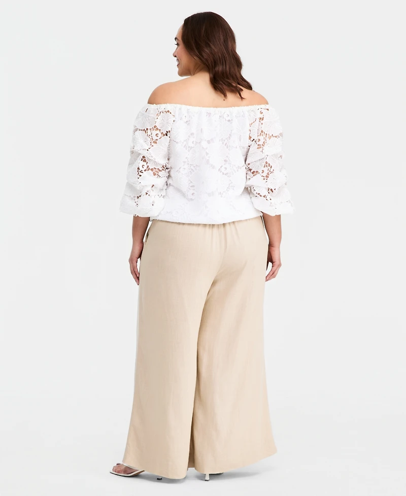 Vince Camuto Plus Off-The-Shoulder Top