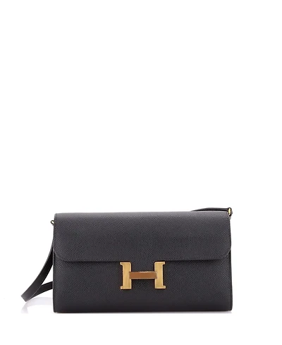 Pre-Owned Hermes Constance To Go Wallet Epsom