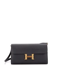 Pre-Owned Hermes Constance To Go Wallet Epsom