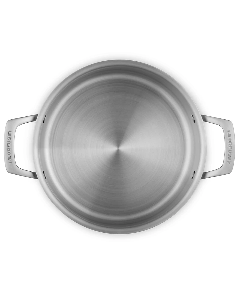Le Creuset Essential Stainless Steel 4.6-Quart Saute Pan