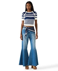 Steve Madden Women's Stacia Wide Leg Jeans