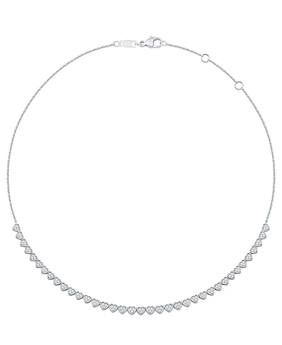 Macy's Diamond Tennis Necklace (1 ct. t.w.) in Sterling Silver