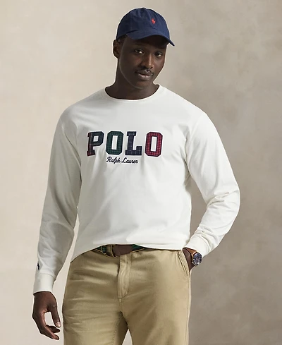Polo Ralph Lauren Men's Big & Tall Long-Sleeve Graphic T-Shirt