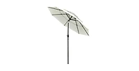 One 10' Patio Umbrella Outdoor Table Market Yard Umbrella with Push Button Tilt/Crank