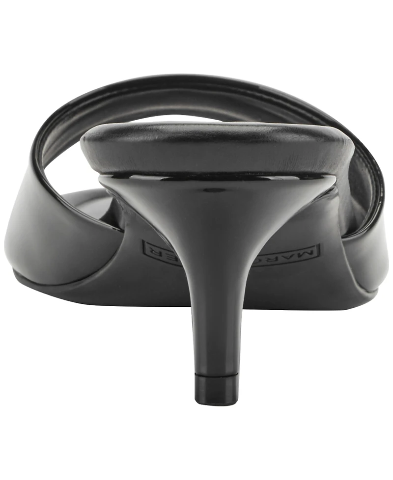 Marc Fisher Women's Sagi Slip-On Kitten Heel Dress Sandals