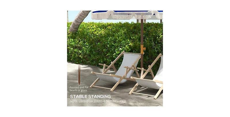 Flynama One 10' Patio Umbrella Outdoor Table Market Yard Umbrella with Push Button Tilt/Crank