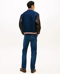 Tommy Hilfiger Men's Regular-Fit Leather Varsity Jacket