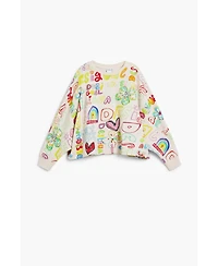 Desigual Girls Girls's 3/4 sleeve with lettering sweatshirt