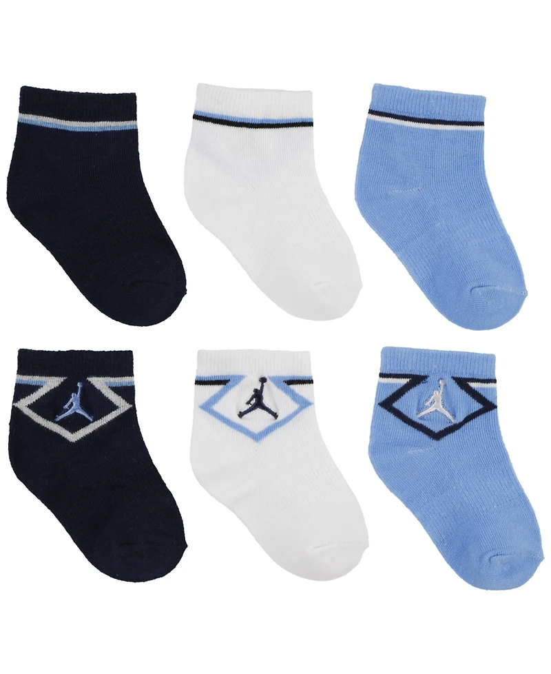 Jordan Baby Boys' Diamond Ankle Socks, 3-Pack Set