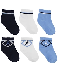 Jordan Baby Boys' Diamond Ankle Socks, 3-Pack Set
