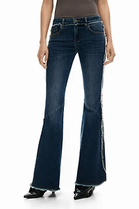Desigual Women's Frayed Flare Jeans