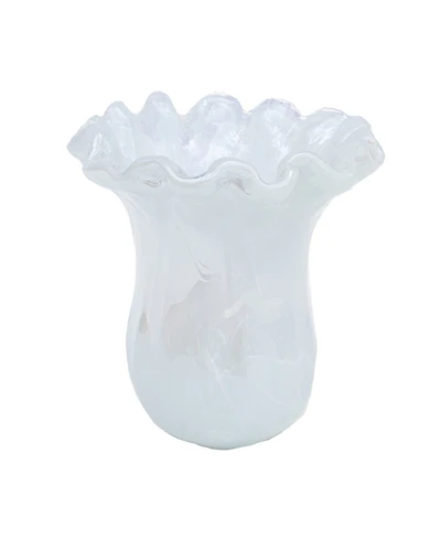 Vietri Onda 32 oz. Glass Small Tulip Vase