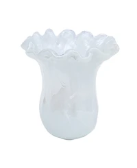 Vietri Onda 32 oz. Glass Small Tulip Vase