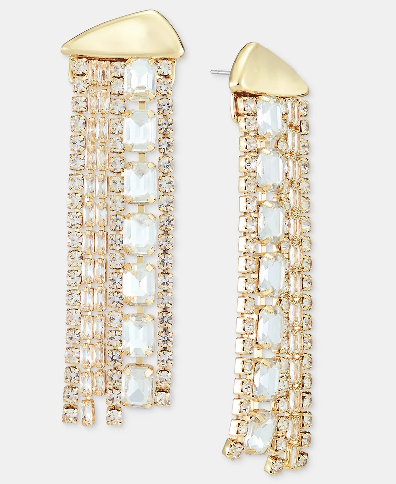 I.n.c. International Concepts Crystal Multi-Row Statement Earrings, Macy's Exclusive