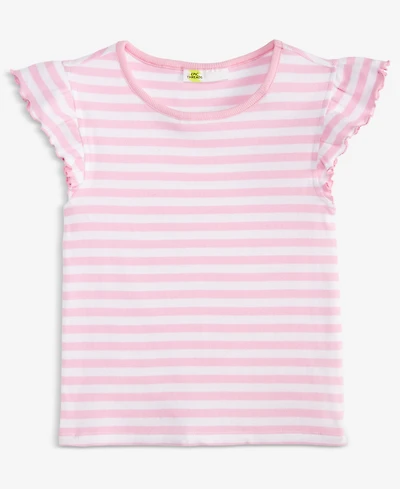 Epic Threads Girls' 5-20 Stripe Flutter-Sleeve Top, Macy's Exclusive