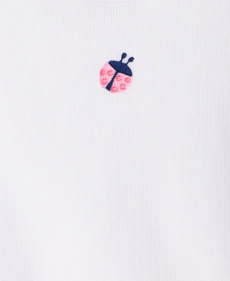 Epic Threads Girls' Toddler 2T-5T Ribbed Embroidered T-Shirt, Macy's Exclusive