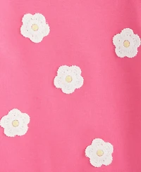 Epic Threads Girls' 12M-5T Crochet Flower Tee, Macy's Exclusive