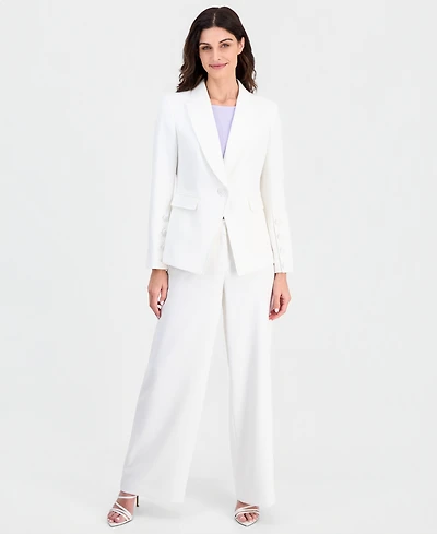Tahari Asl Women's Mid-Rise Wide Leg Pants