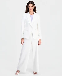 Tahari Asl Women's Mid-Rise Wide Leg Pants