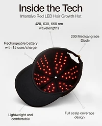 Solaris Laboratories Ny Red Led Light therapy Hair Growth Cap