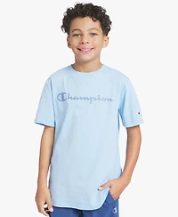 Champion Boys' 8-20 Silicone Logo Crewneck T-Shirt