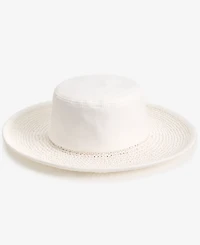 Giani Bernini Canvas Straw Bucket Hat, Macy's Exclusive
