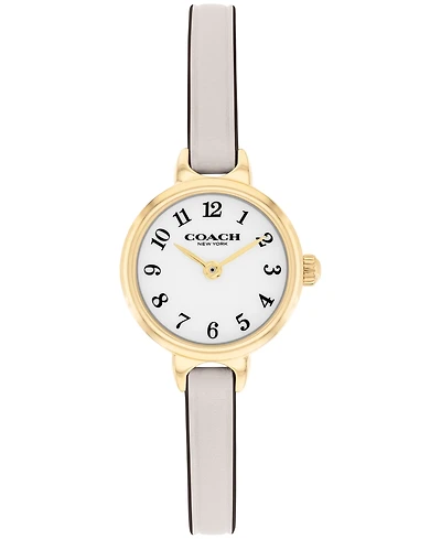Coach Women's Iris Chalk Leather Strap Watch, 22.5mm