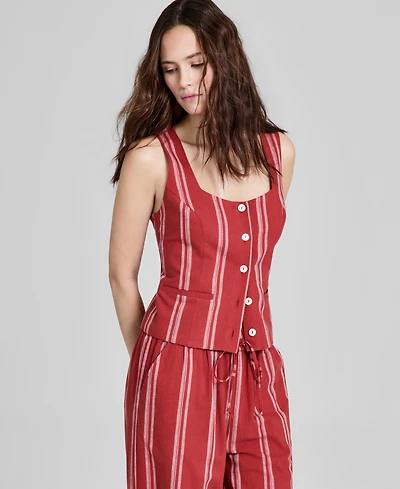 And Now This Petite Square Neck Vest, Macy's Exclusive