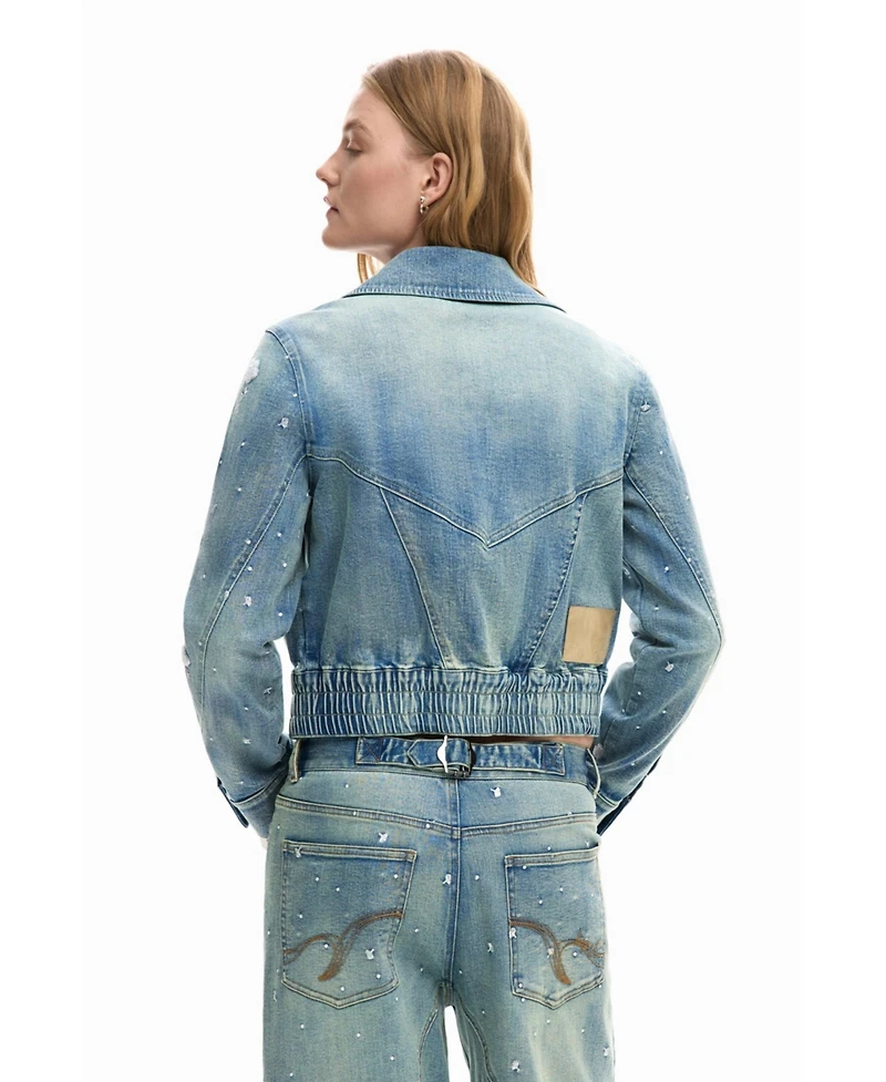 Desigual Women's Trucker jacket with embroidery