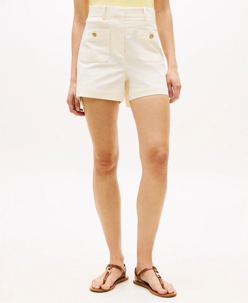 Tommy Hilfiger Women's Preppy Slim Straight Shorts