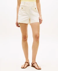 Tommy Hilfiger Women's Preppy Slim Straight Shorts