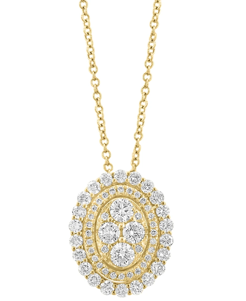 Effy Collection Diamond (1 ct. t.w.) Pendant Necklace in 14k Yellow Gold