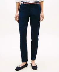 Tommy Hilfiger Women's Twill Slim Belted Chinos Pants