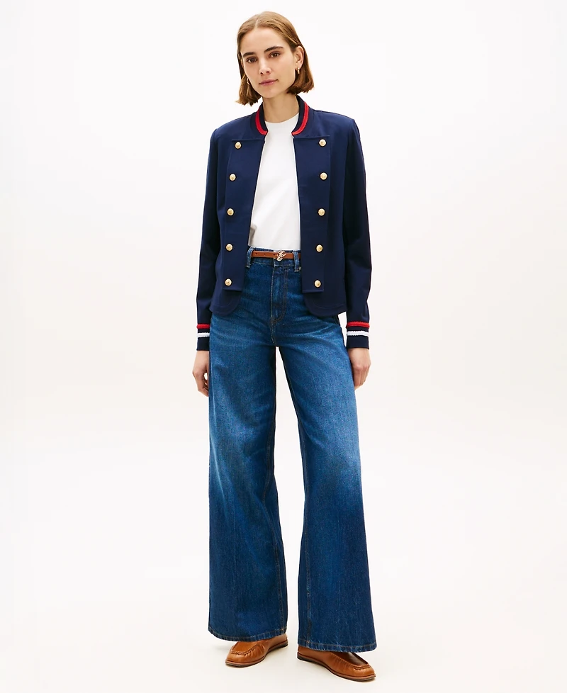 Tommy Hilfiger Women's Open Band High Collar Jacket