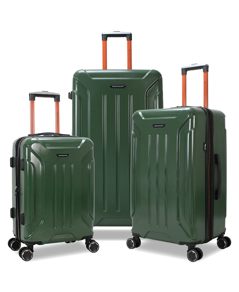 American Green Travel Optimus -Piece Hardside Expandable Spinner Trunk Luggage Set