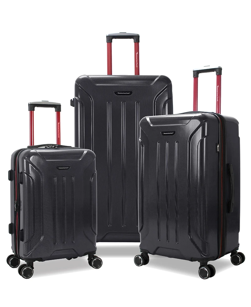 American Green Travel Optimus -Piece Hardside Expandable Spinner Trunk Luggage Set
