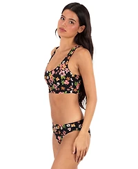 Hurley Women's Max Hibiscus Dream Longline Swim Bralette Top