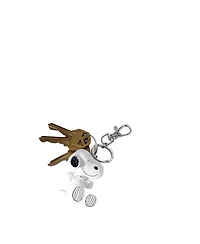 Peanuts Snoopy Keychain, Silver-Tone Enamel Bag Charm