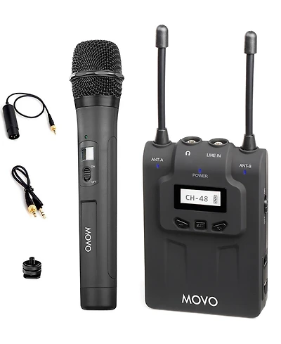 Movo WMIC80 Uhf Wireless Handheld Microphone System
