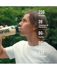 Isopure Zero Carb 100% Pure Whey Isolate Protein Powder, Creamy Vanilla, 25g Protein, 15 Servings Tub