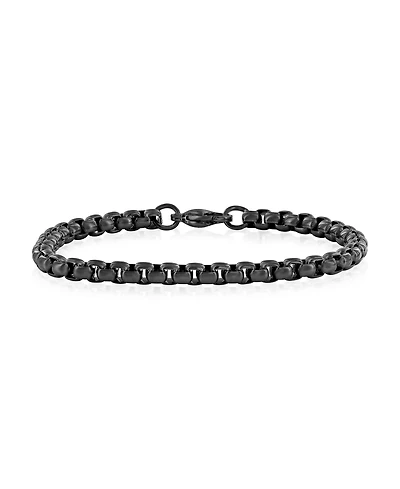 Stainless Steel, Round Box Chain Bracelet