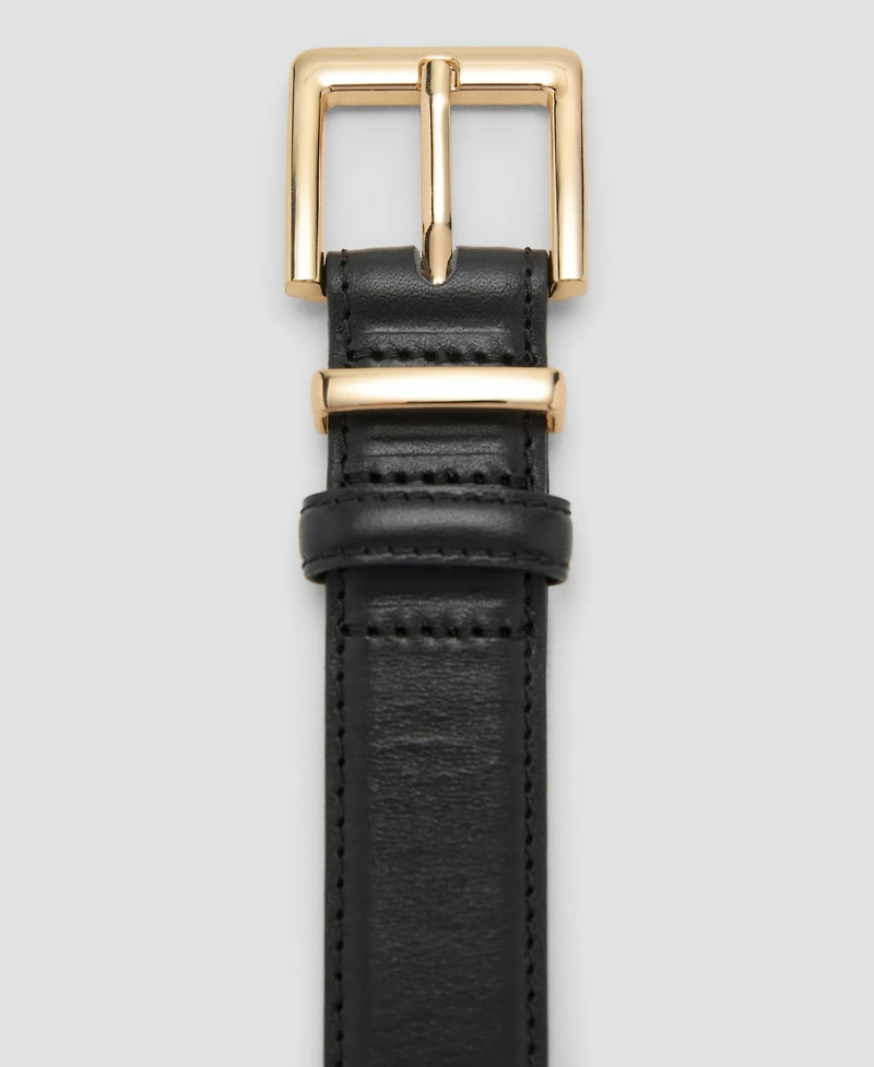 Mango Women's Bovine Leather Belt