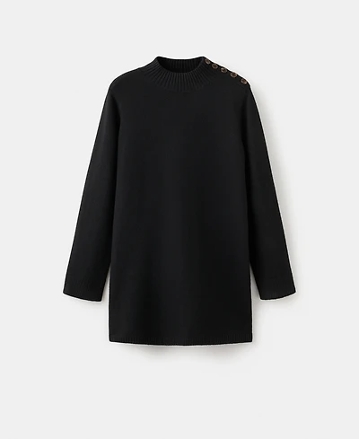 Mango Women's Button Knit Dress