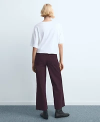 Mango Women's Catherin Culotte High-Rise Jeans