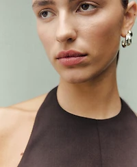 Mango Women's Halter Neck Peplum Top