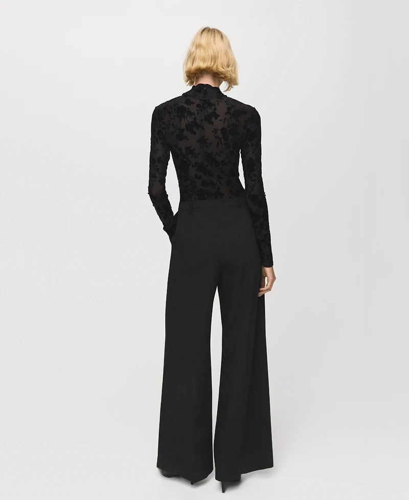 Mango Women's Jacquard Jumpsuit