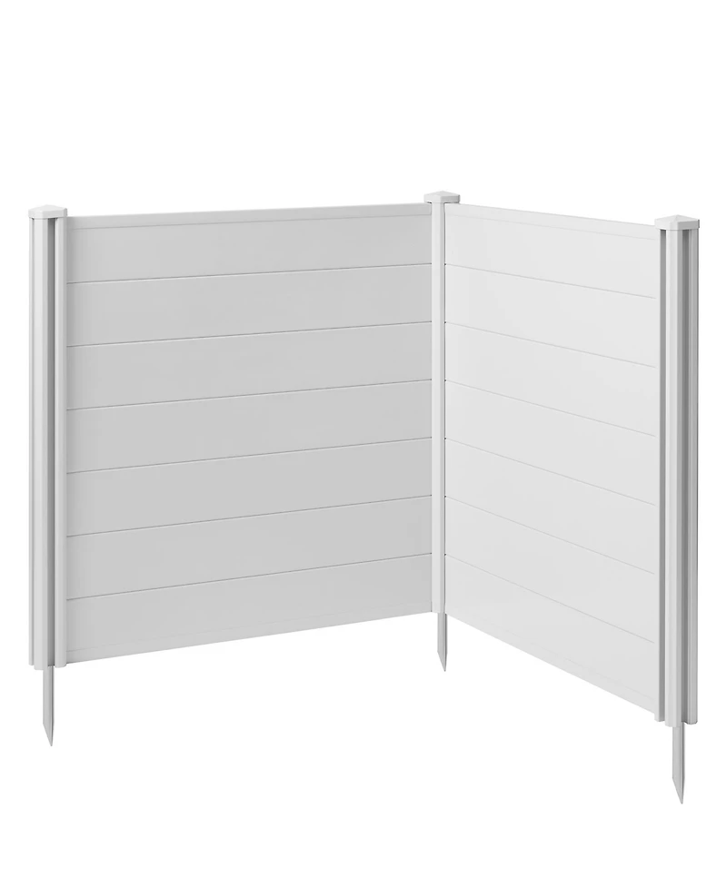 Casafield 42" x 42" Privacy Screen - Outdoor Vinyl Fence Panel Enclosure for Ac / Trash Bins / Pool Equipment - White